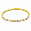 Clear Cubic Zirconia Tennis Bracelet BJEW-N241-001A-01LG-NR-1