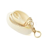 Natural Cowrie Shell Pendants PALLOY-JF02796-01-5