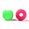 Spray Painted Acrylic Beads ACRP-N003-04B-M-2