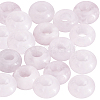 20Pcs Natural Rose Quartz European Beads G-SP0001-01B-04-1
