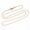 PVD Vacuum Plating 304 Stainless Steel Coreana Chain Necklace NJEW-S420-006C-G-3