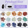 150G 15 Styles Natural & Synthetic Mixed Gemstone Chip Beads G-PA0001-95-2