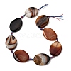 Natural Banded Agate Beads Strands G-P605-L02-10-2