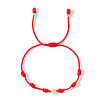 Fashionable Brass Cross Braided Cord Handmade Peruvian Knot Adjustable Bracelets VI1864-1