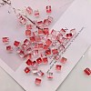 Gradient Handmade Gold Sand Lampwork Beads FOIL-WH0001-04-1