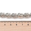 Tibetan Style Buddha Head Alloy Bead Strands TIBEB-O007-23-LF-4