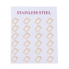 304 Stainless Steel Stud Earrings EJEW-Z012-04G-3