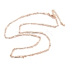 Brass Figaro Chains Necklaces for Women NJEW-D302-29RG-4