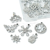 20Pcs 10 Style Alloy Crystal Rhinestone Pendants ALRI-FS0001-01-3