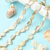 Handmade Natural Shell Beads Strands X-PBB471-1-4