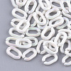 Acrylic Imitation Pearl Linking Rings OACR-S024-36A-1