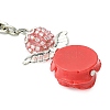 Resin & Alloy & Glass Keychain KEYC-MZ00015-02-4