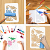 4Pcs 4 Styles PET Hollow Out Drawing Painting Stencils DIY-WH0416-0008-3