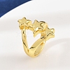 Brass Cuff Rings RJEW-C139-15A-G-1