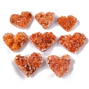 Heart Natural Drusy Citrine Display Decorations PW-WGAA3BE-02-1