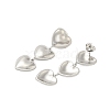 304 Stainless Steel Heart Dangle Stud Earrings for Women EJEW-U020-05P-2