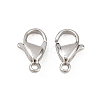Tarnish Resistant 316 Surgical Stainless Steel Lobster Claw Clasps STAS-316-FL12A-4