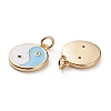 Brass Micro Pave Clear Cubic Zirconia Pendants KK-C100-16G-03-2