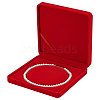 Velvet Pearl Necklace Storage Gift Boxes CON-WH0086-128A-1