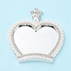 Pearl Rhinestone Crown Makeup Mirror PALLOY-K008-04P-2