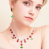 Handmade Lampwork Pendants PALLOY-AB00219-6