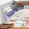 Transparent Plastic Wall Mounted Garbage Bag Storage Box CON-WH0085-84-7