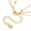 Brass Cable & Satellite Chains 3 Layer Necklaces NJEW-JN04499-5