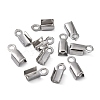 Tarnish Resistant 304 Stainless Steel Folding Crimp Ends X-STAS-R063-29-4