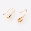 Brass Earring Hooks X-KK-T029-107G-1