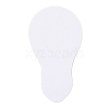 Light Bulb with Flower Pattern Self-Adhesive Picture Stickers X-DIY-P069-01-6