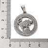 304 Stainless Steel Pendants STAS-C084-01D-AS-3