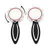 Alloy & Iron Bookmark Cabochon Settings PALLOY-N184-10S-4