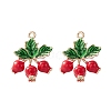 2Pcs Brass Enamel Pendants KK-YW0001-74-1