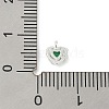 925 Sterling Silver Micro Pave Cubic Zirconia Pendants STER-Q002-02E-2