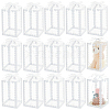 Folding Heart Print Transparent PVC Gift Packing Boxes CON-WH0085-192B-02-1