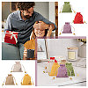 24Pcs 6 Colors Flower Printed Cloth Drawstring Bags ABAG-CA0001-22A-6
