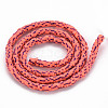 Handmade Polymer Clay Bead Strands CLAY-S094-4mm-A07-2