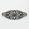Mixed Red Copper Iron Filigree Big Pendants Lightweight DIY Jewelry Findings IFIN-X0011-3