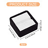 Square Velvet with Fibre Cloth Loose Diamond Jewelry Display Case ODIS-WH0038-23B-2