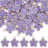 50Pcs Alloy Enamel Pendants ENAM-DC0002-36B-1
