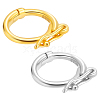   2Pcs 2 Colors 925 Sterling Silver Twister Clasp FIND-PH0009-53-1