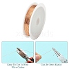 Round Copper Jewelry Wire CWIR-S002-0.4mm-03-4