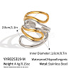 Adjustable Stainless Steel Cuff Rings for Women WI9204-1-1