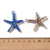 Two-tone Opaque Acrylic UV Plating Pendants AC-CBAA26B-10-3