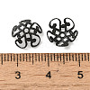 304 Stainless Steel Bead Caps STAS-P363-07EB-3