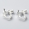 Star Brass Clip-on Earring Findings KK-TAC0005-02S-1
