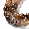 Natural Striped Agate/Banded Agate Beads Strands G-Z060-A01-B10-4