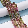 Crackle Glass Round Bead Strands CCG-C001-01A-04-2