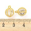 Brass Pave Cubic Zirconia Pendants KK-M286-17G-3