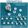 Unicraftale 30Pcs Half Round Brass Clip-on Earring Findings KK-UN0001-91P-5